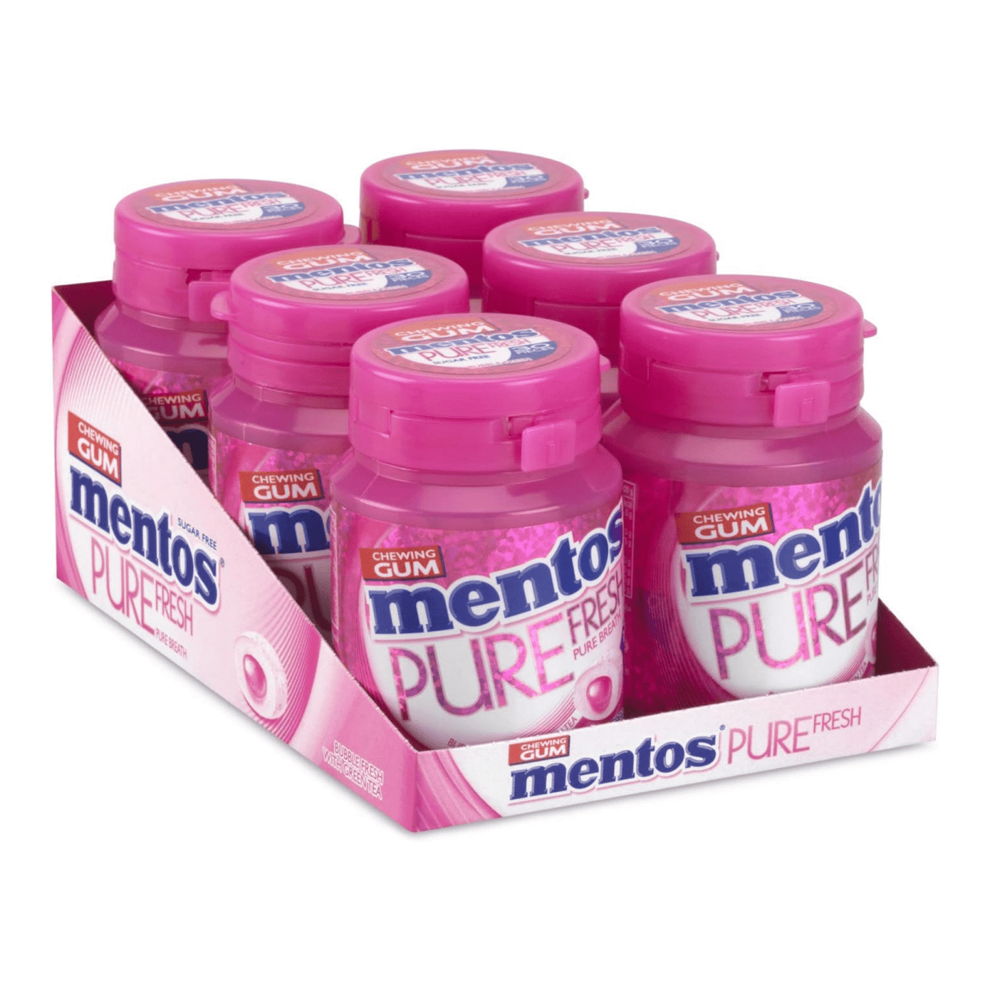 Mentos gum pure fresh vasetto bubblefresh (6x 30 pezzi)