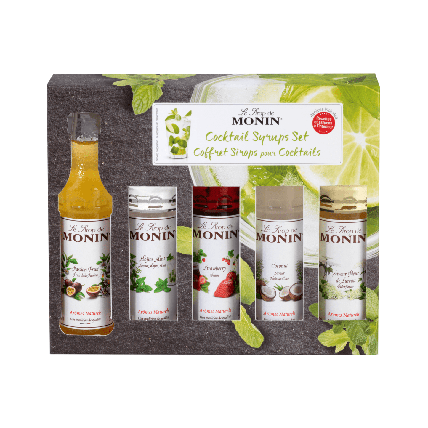 Set cocktail sciroppo Monin (5x 5cl)
