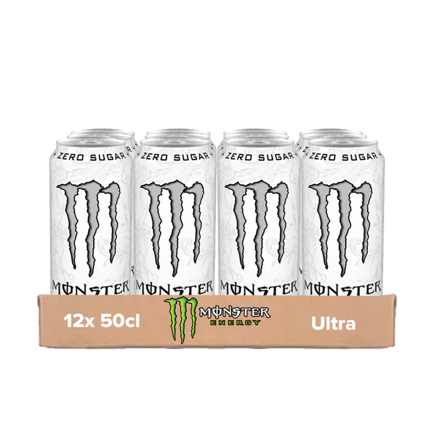 Lata Monster Energy ultra blanca (12x 50cl) (copia amazon)