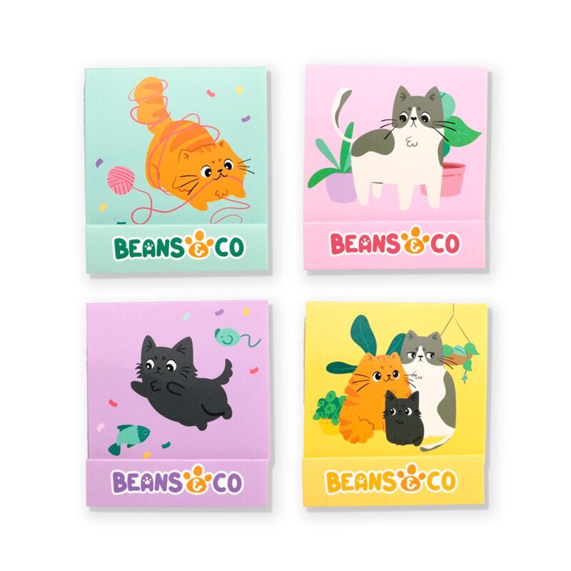 Beans Co Cats Luciferboekje Nagelvijl