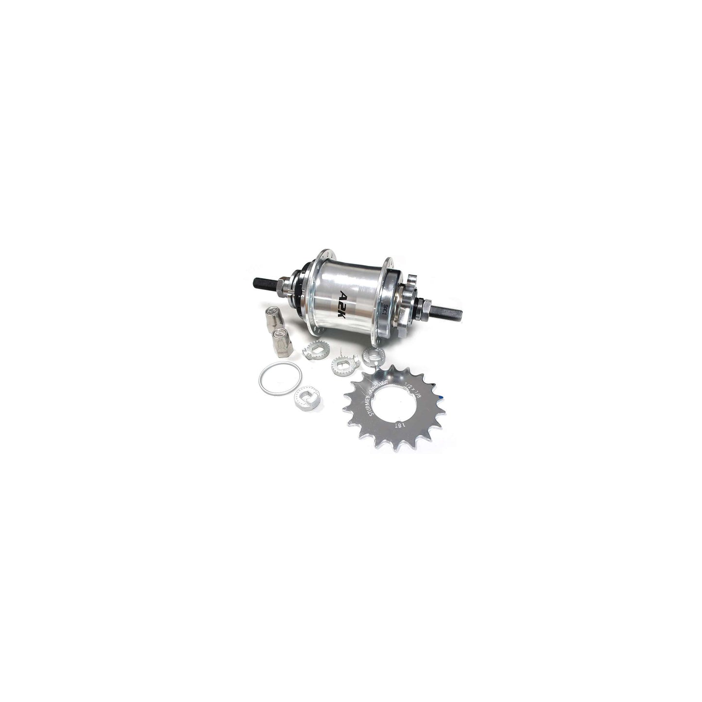 Sturmeyarcher ingranaggi mozzo a 2 velocità Sturmey archer automatico A2K 36 tands per argento freno a disco