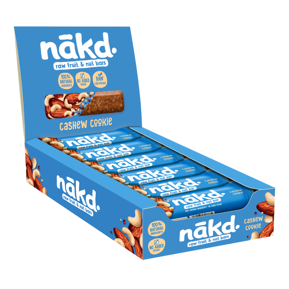Barra de galleta Nakd de anacardo (18x 35gr)