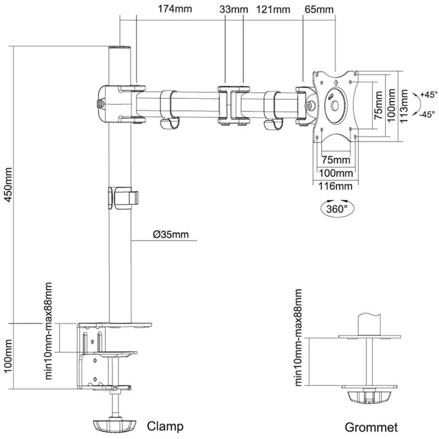 Neomounts NM-D135White