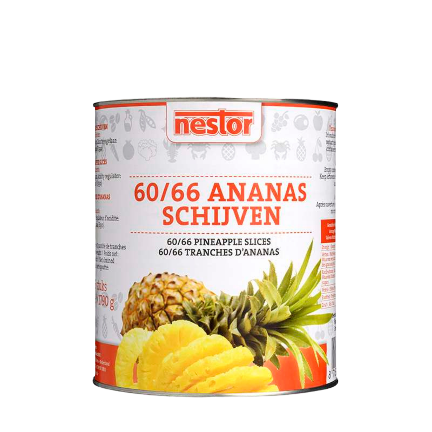 Fette di Ananas Nestor 60 66 (3050 grammi)
