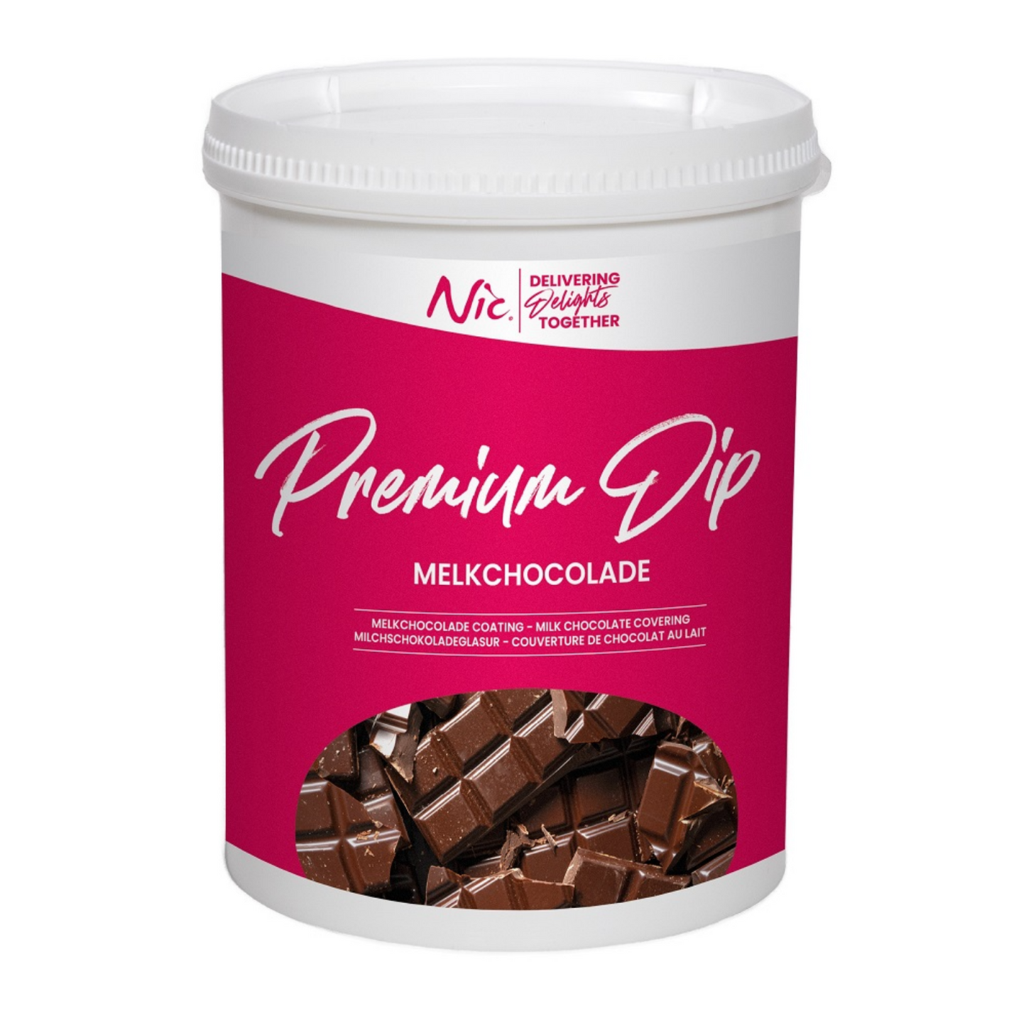 Chocolate con leche Nic premium dip (1,2kg)