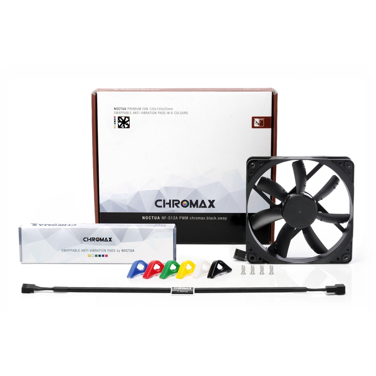 Noctua nf-s12a pwm chromax.black.swap