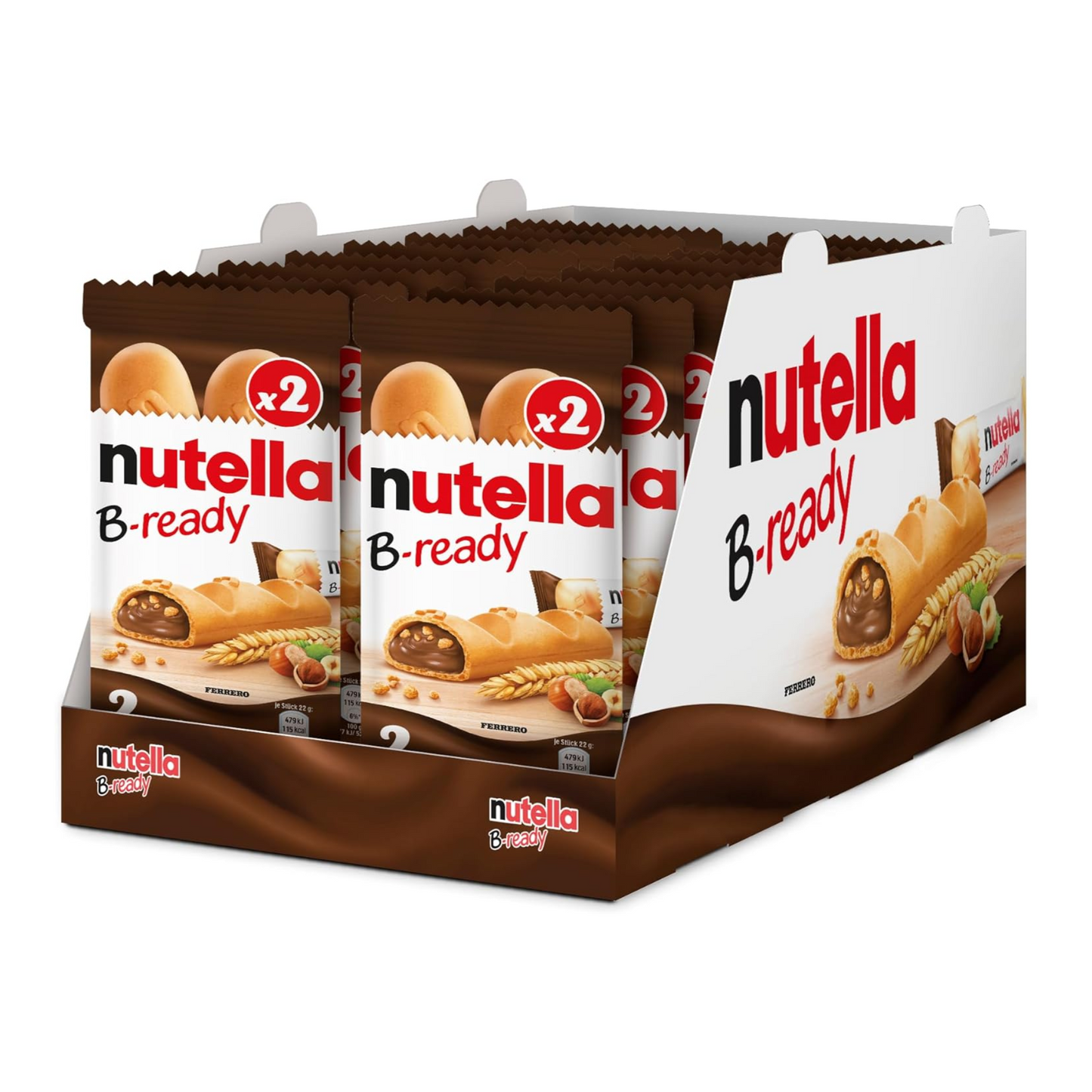 Nutella b-ready confezione da 2 (24 pezzi)