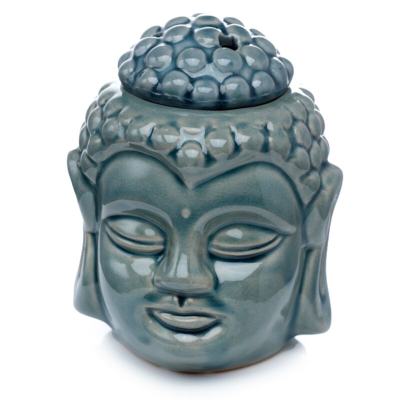 Crackelee glaze ceramica thais buddha cesto bruciatore di profumo con coperchio