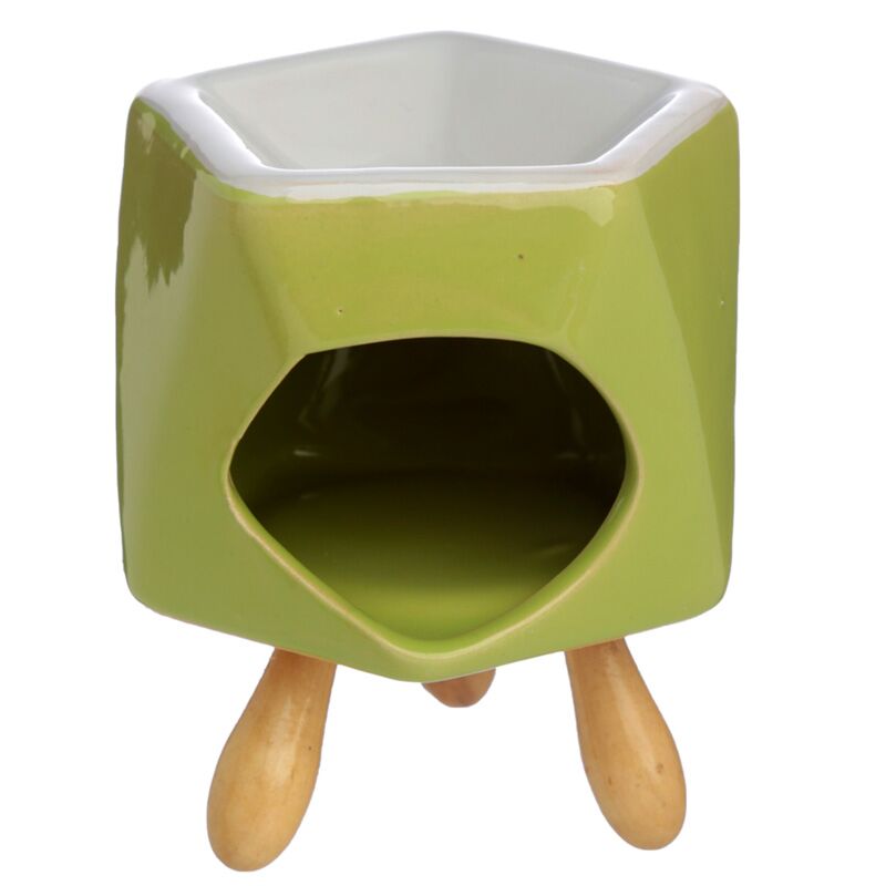 Burner di profumo ceramico astratto con piede