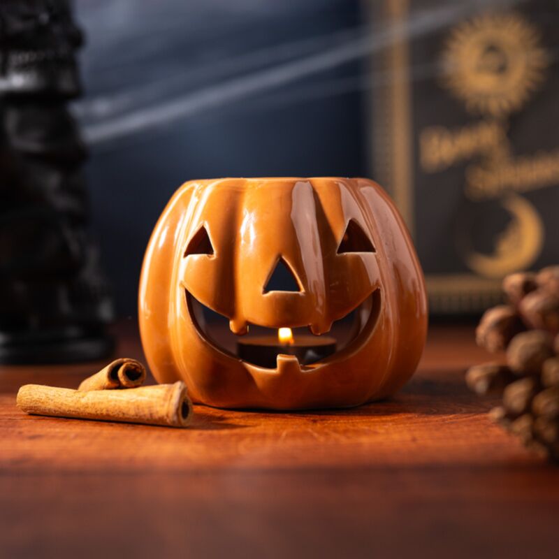 Pumpkin Jack O Burner di fragranze in ceramica lanterna