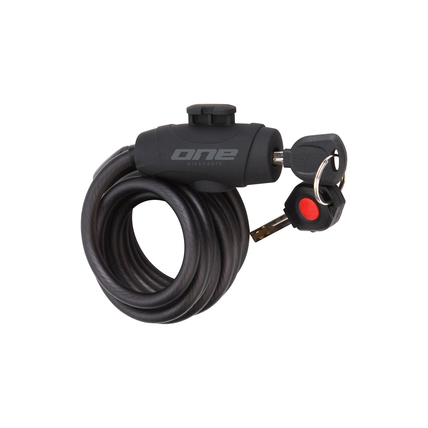 Uno One One Spiral Cable Lock 15120 15 mm de 120 cm de gris negro