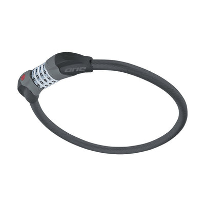 One kabelcijferslot 15.80 15mm 80cm black grey
