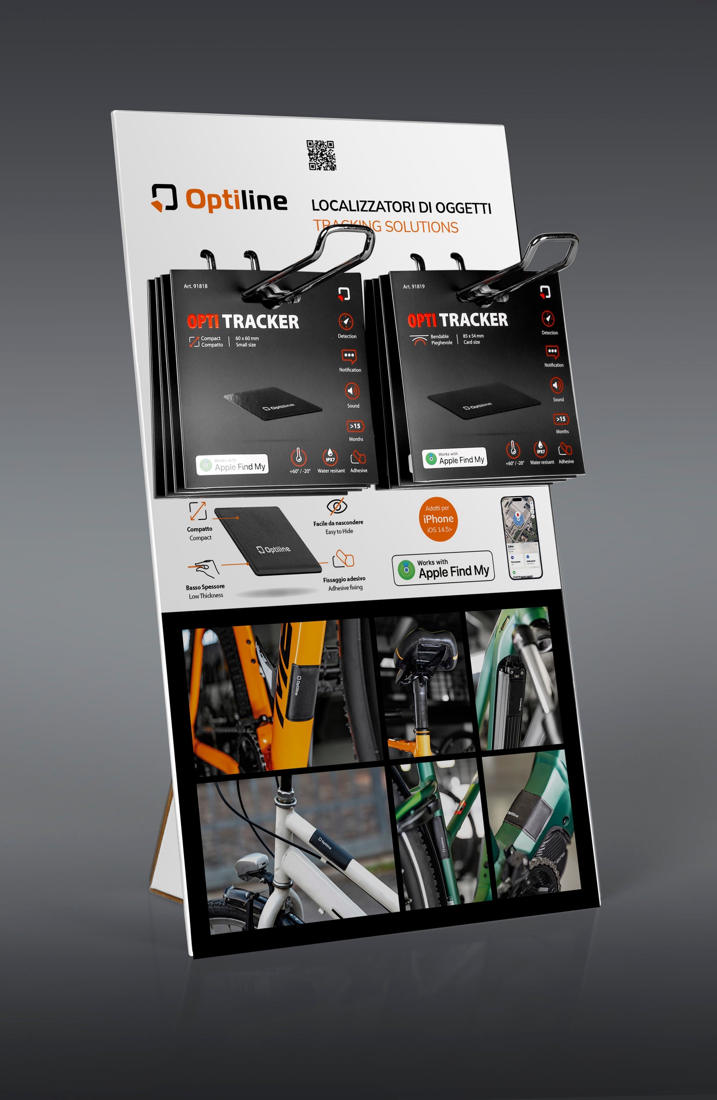 Espositore da banco tracker Optiline completo