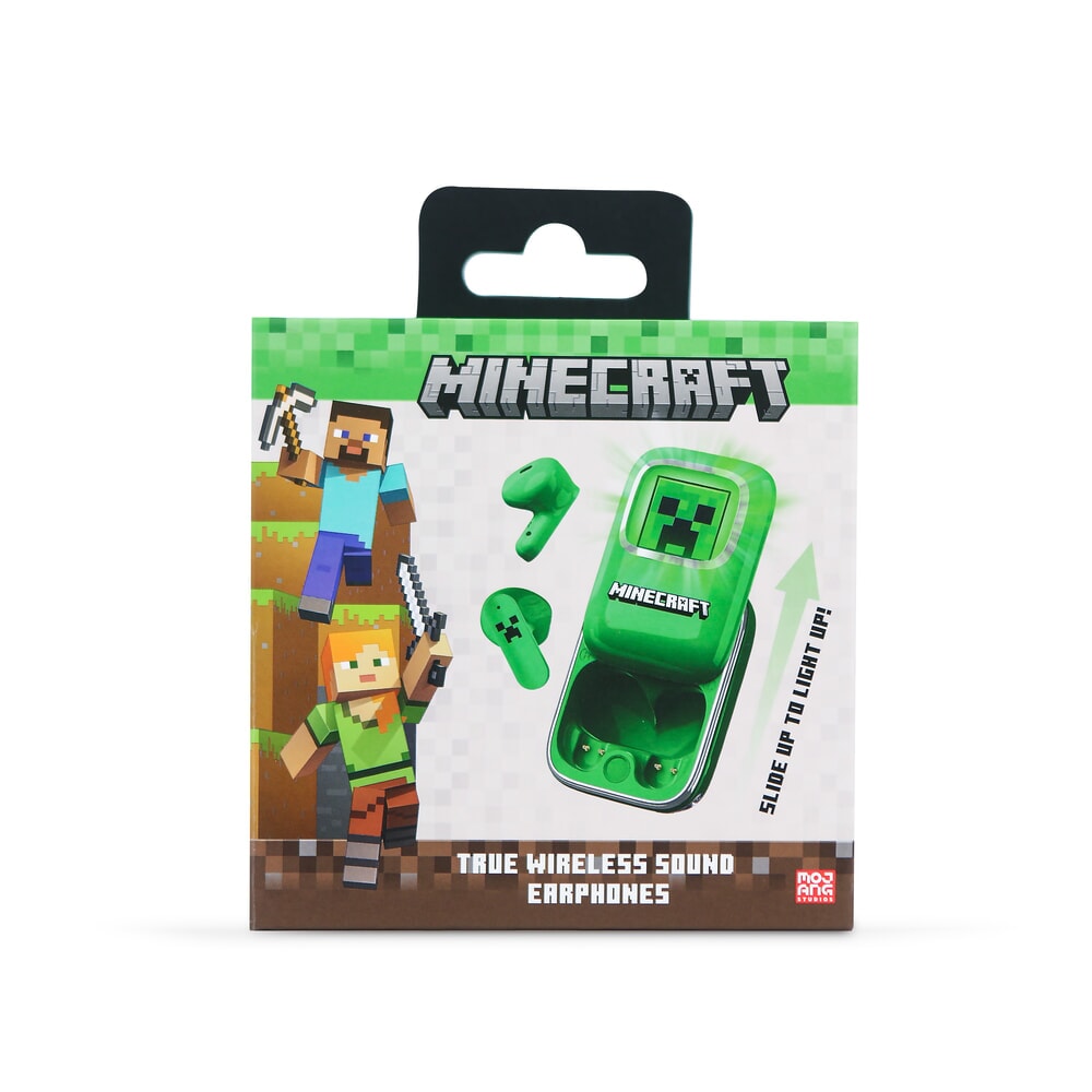 Otl technologies auriculares bluetooth slide tws minecraft (mc1316)