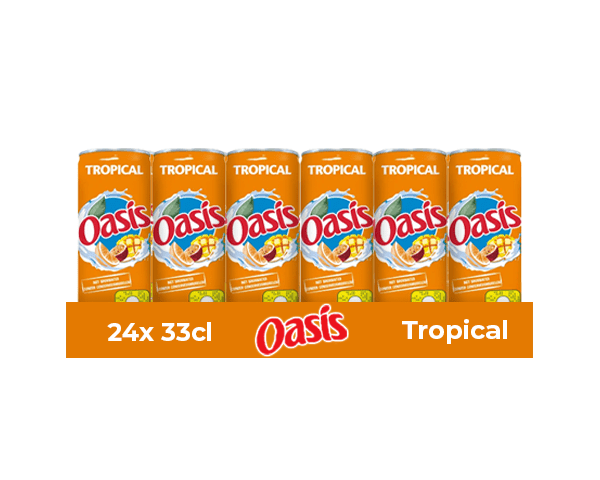 Lattina tropicale Oasis (24x 33cl)