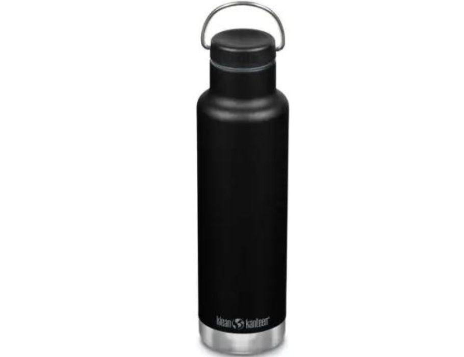 Klean Kanteen ThermoSfless Black con tapa de anillo 592 ml (20 oz)