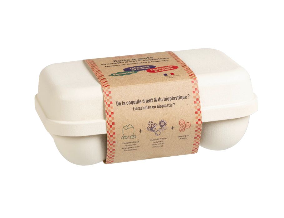 ¡Ah! ¡Mesa! Caja de huevo para 6 huevos naturales