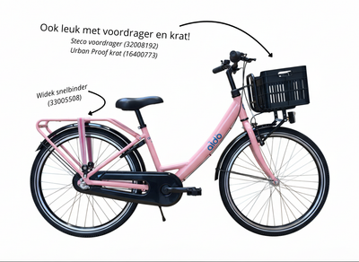 Aldo 24 pollici Carino Bike Alu 3V Mintgroen