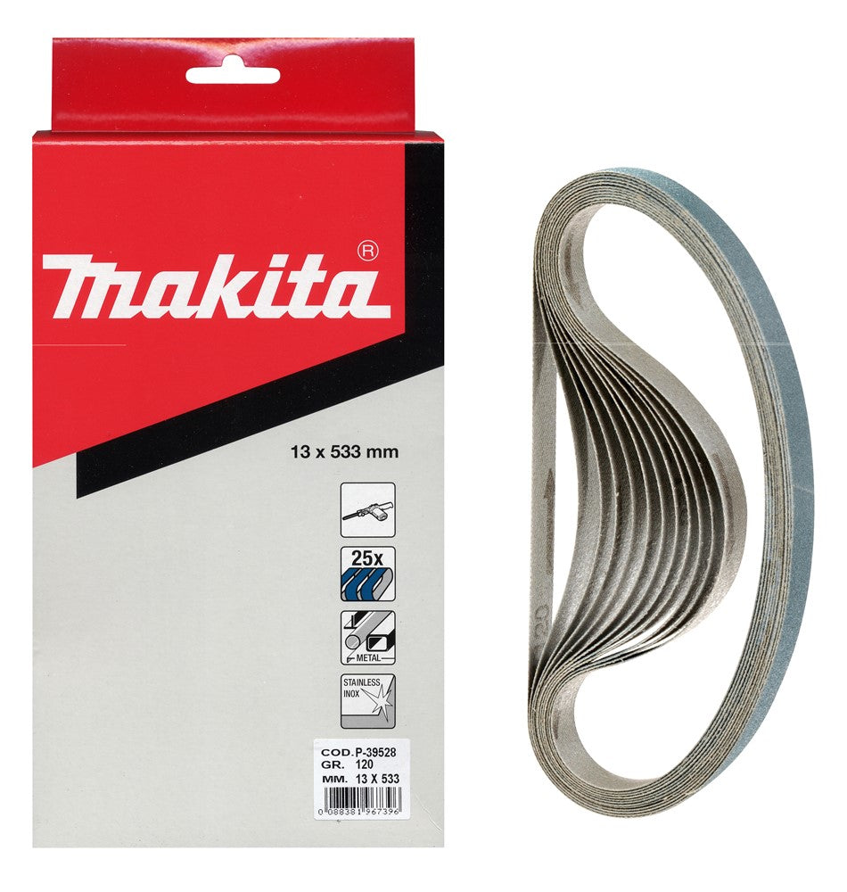 Accessori Makita nastro abrasivo blu lunghezza 533mm larghezza 13mm grana 100