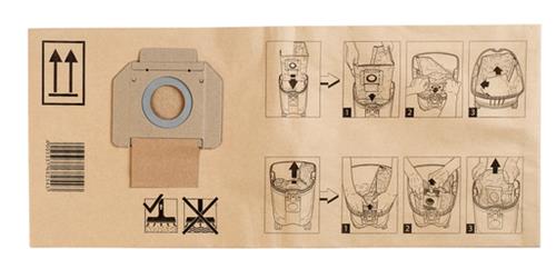 Papel para bolsa de polvo Makita 446lx (paquete de 5)
