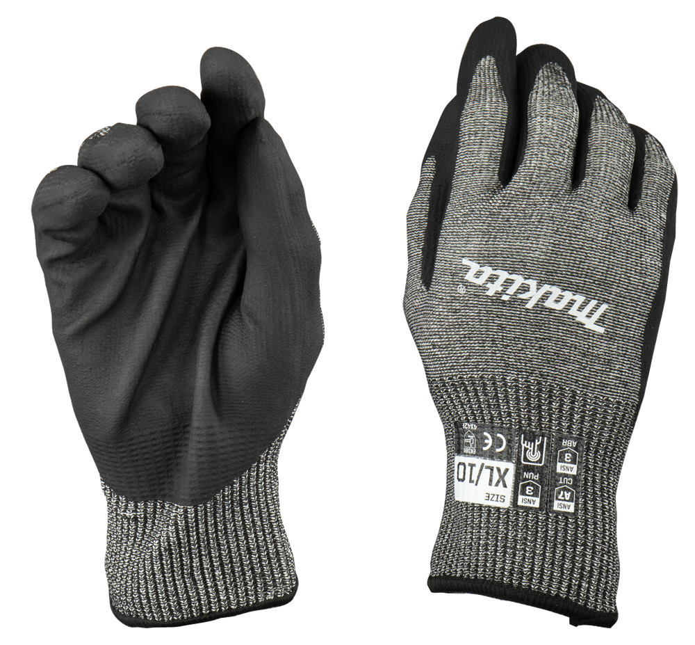 Guante de trabajo Makita | resistente a cortes | talla xl 10 - p-84735