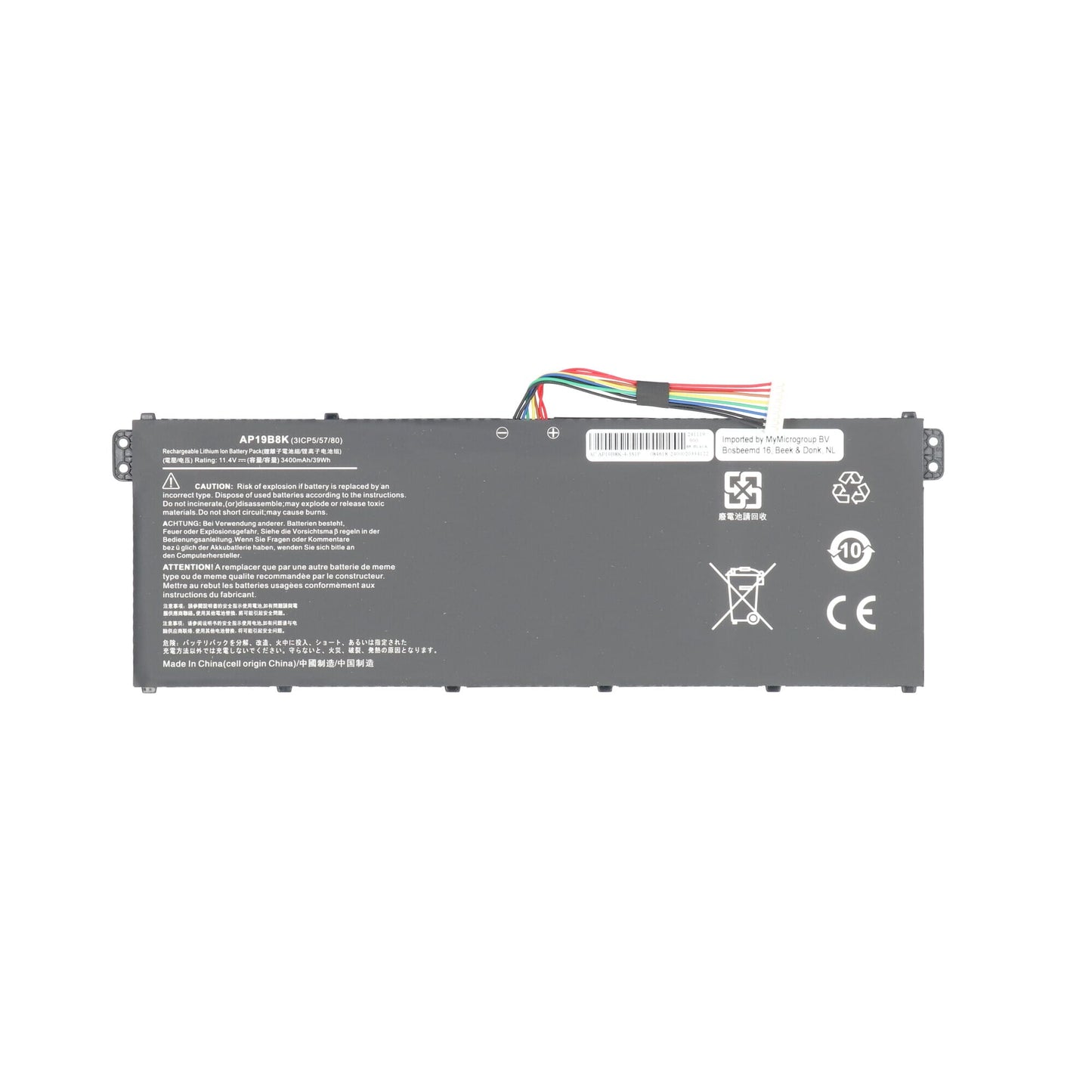 Batería del ordenador portátil 3400mah