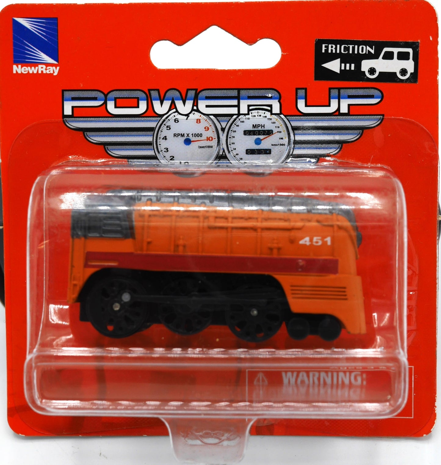 Treno locomotivo in metallo con guida di attrito Oranje