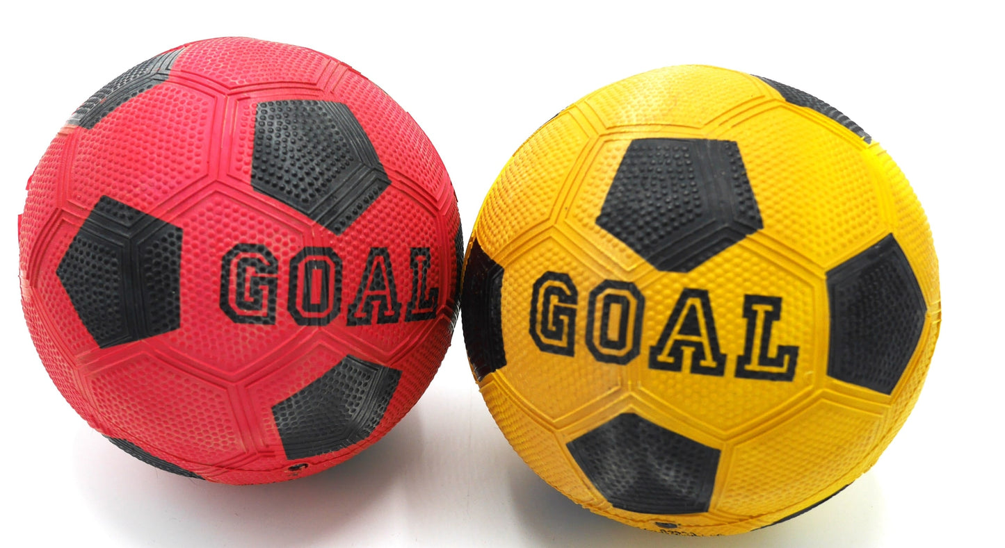 sfera di gomma rosso o giallo, diametro di 15 cm