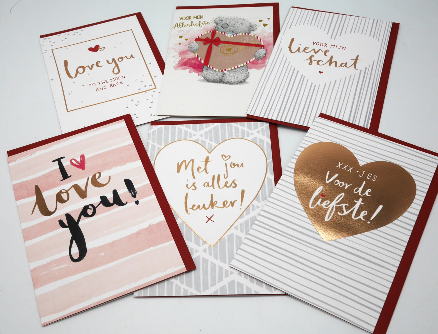 6 carte di San Valentino set di 6 diverse carte d'amore