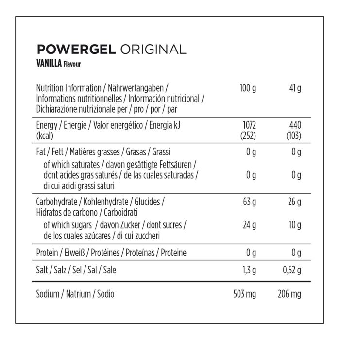 Powerbar powergel originale (24 x 41gr) - vaniglia