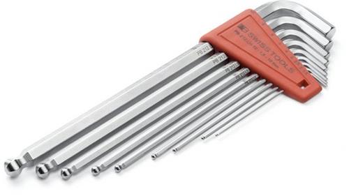 Pb swiss tools juego de llaves hexagonales pb largas + punta esférica