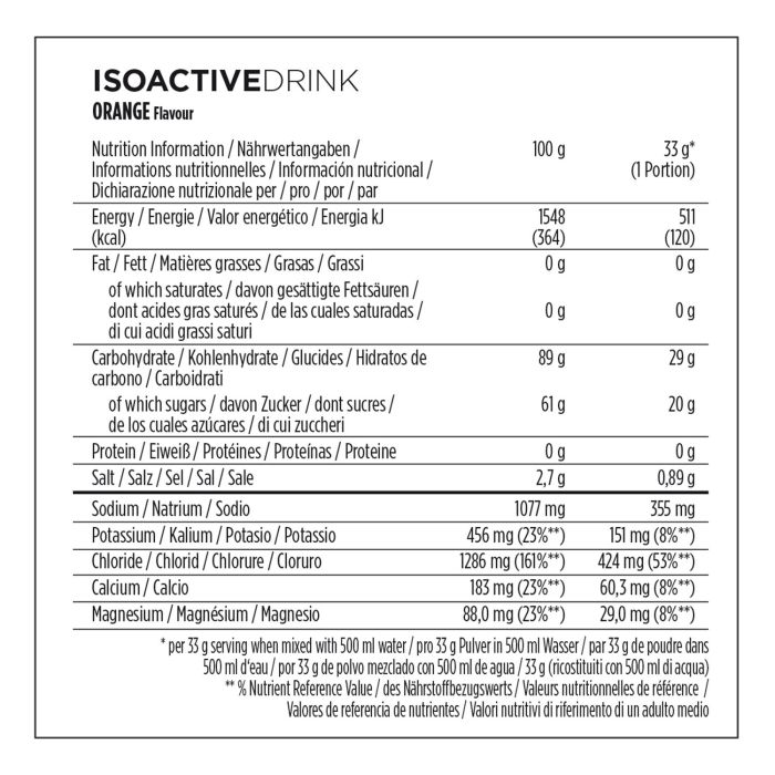Powerbar isoactive 600 (1 x 600gr) - arancione
