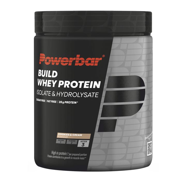 Powerbar build whey protein - hidrolizado aislado (1 x 550gr) - crema para galletas