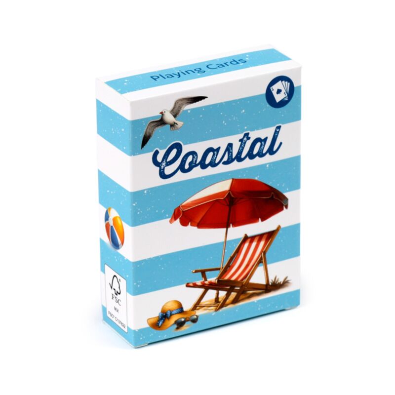 Costa del juego de cartas de las cartas