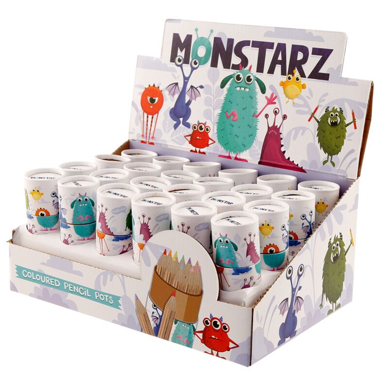 Monstarz Monsters - Caja de dibujo de lápices de colores