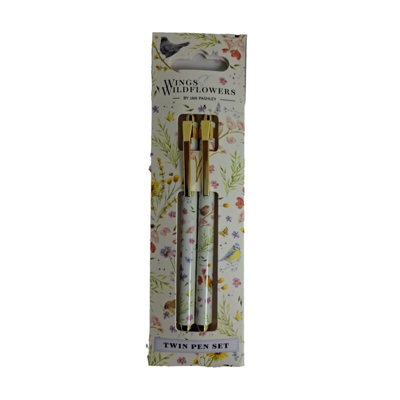 Jan Pashley Wings Wildflowers Duo Pen Set Nero