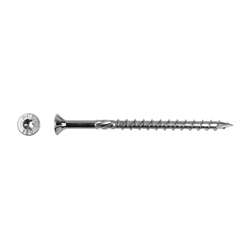 Pgb-europa pfs+ | tornillo pfs para construcción en madera vzk t30 ø 6x120 zn | 100 piezas pfevtg001006001203