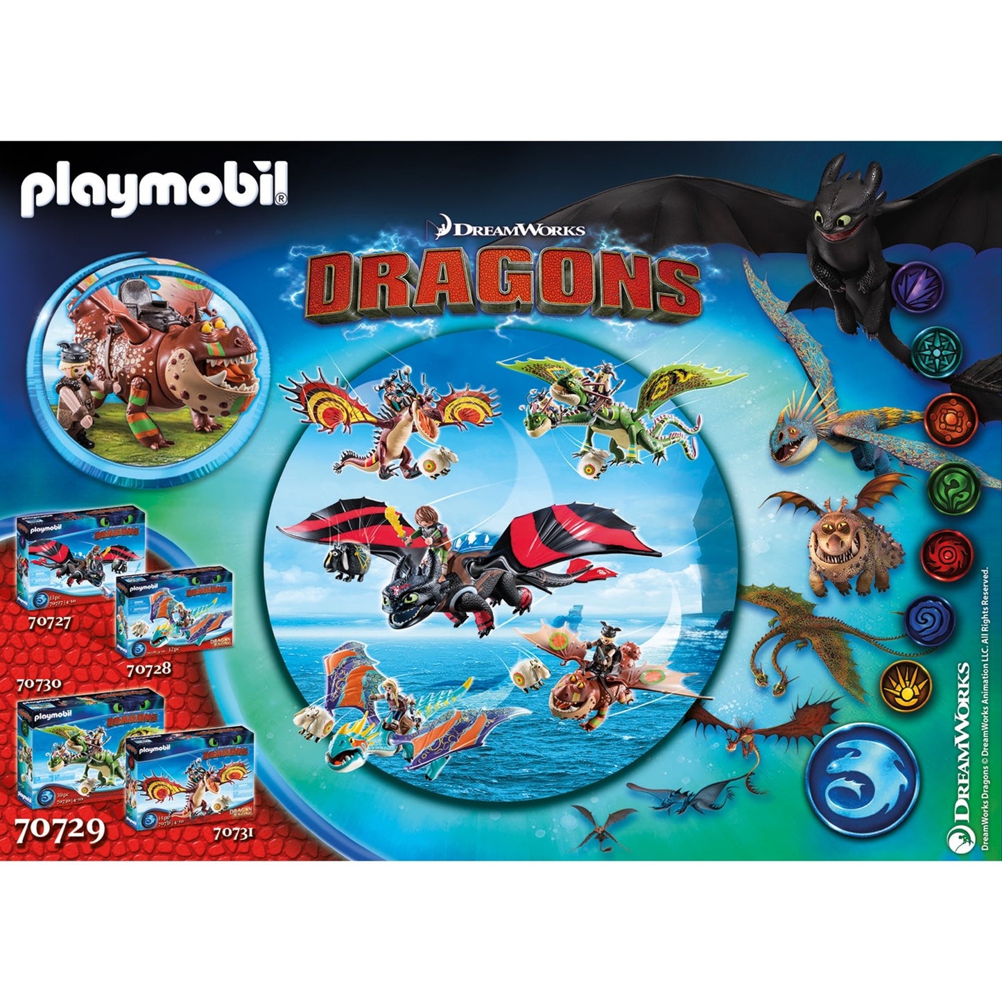 Playmobil Dragons Dragon Racing: gamba di pesce e pancetta