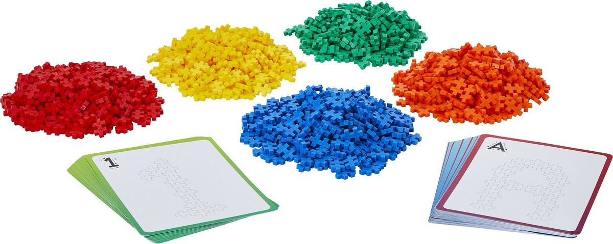 Plus plus impara a costruire abc 123 plus-plus: 600 pezzi (3909)