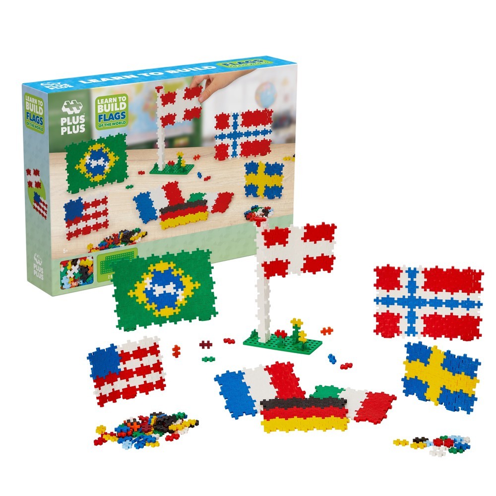 Plus plus impara a costruire le bandiere plus-plus: 700 pezzi (3932)