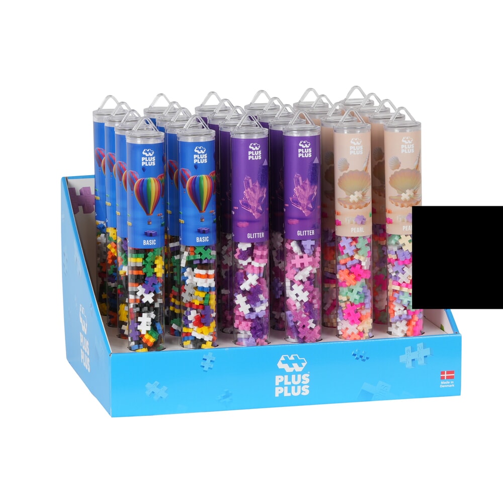 Plus plus mix di glitter e perle: espositore tubo da 24 pezzi (7456)