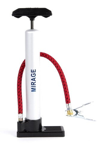 Bomba de pie mini pex 28 cm de plata