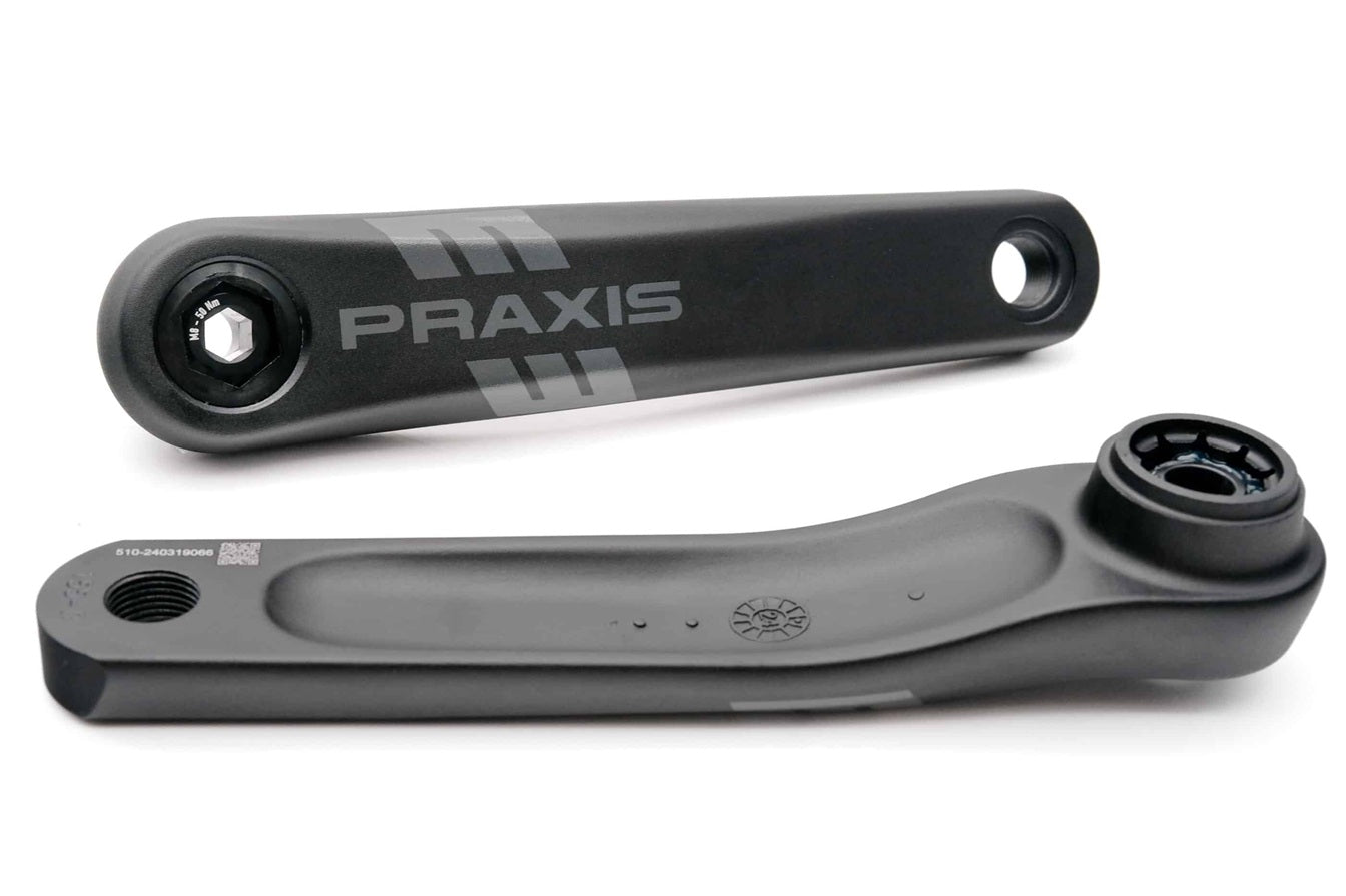 Praxis E Cranket de bicicleta E aluminio Bosch Yamaha 170 mm