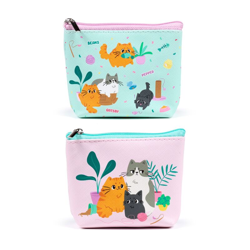 Beans Co Cats PVC Billetera