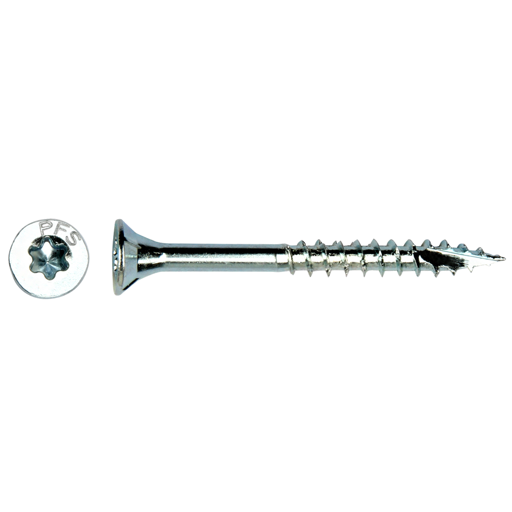 Pgb-europa pfs+ | tornillo para aglomerado pfs+ vzk-t ø 4,5x50 zn | 200 piezas pfwvtg001004500503