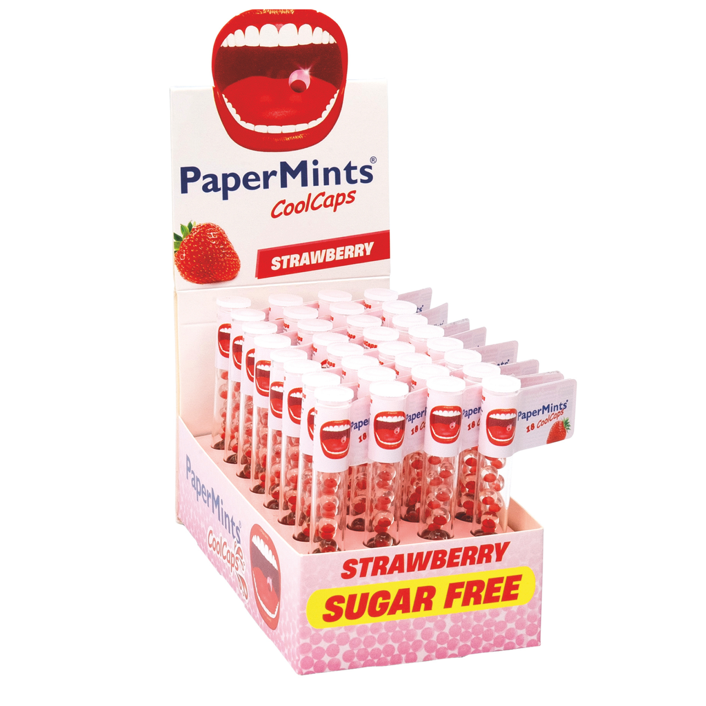 Papermints coolcaps tubetti fragola (32 pezzi)