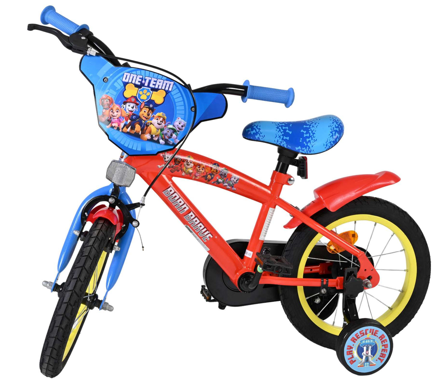 Bicicletta per bambini Paw Patrol - ragazzi - 14 pollici - rosso blu