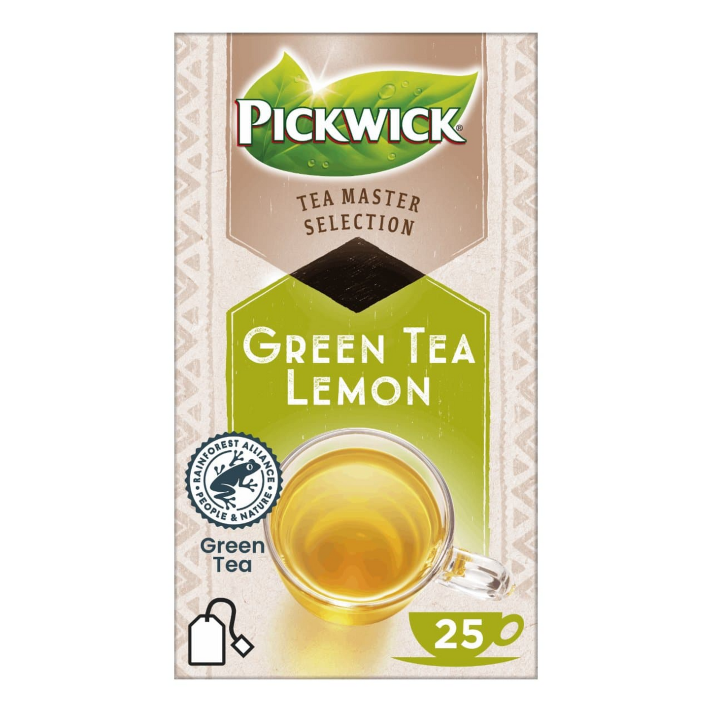 Pickwick tea master selection green tea lemon (4x25 stuks)