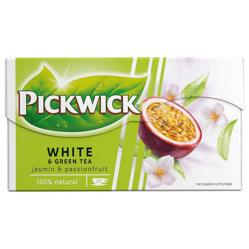 Pickwick té verde blanco jazmín maracuyá (75x 1,5g)
