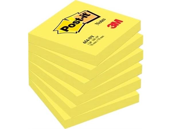Post-it, 100 fogli, ft 76 x 76 mm, giallo neon